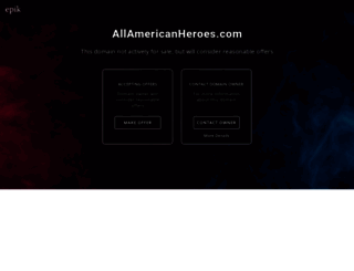 allamericanheroes.com screenshot