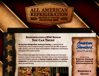 allamericanrefrigerationhvac.com screenshot