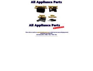 allapplianceparts.com screenshot