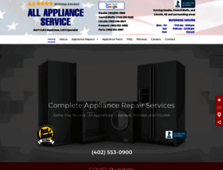 allapplianceservice.biz screenshot