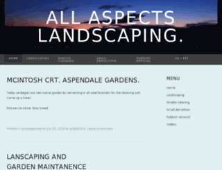 allaspectslandscaping.wordpress.com screenshot