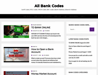 allbankcodes.website screenshot