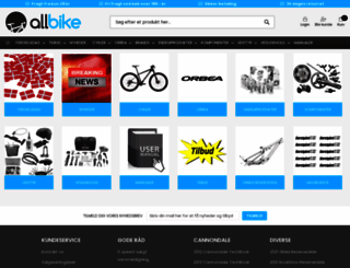 allbike.dk screenshot