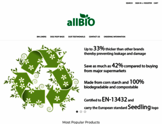 allbio.co.uk screenshot