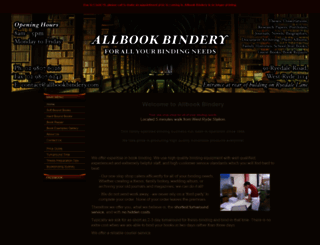 allbookbindery.com.au screenshot