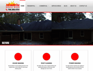 allbritehousewash.com screenshot