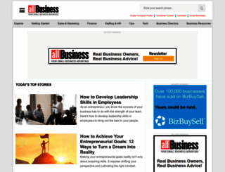 allbusiness.com screenshot