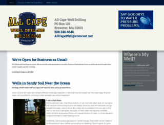 allcapewelldrilling.com screenshot