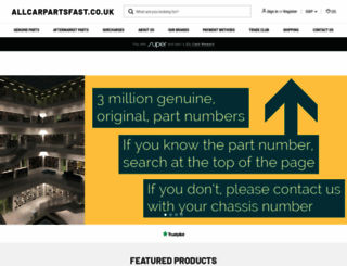 allcarpartsfast.co.uk screenshot