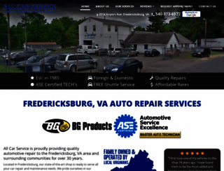 allcarserviceva.com screenshot