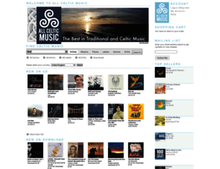 allcelticmusic.com screenshot