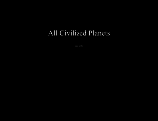 allcivilizedplanets.com screenshot