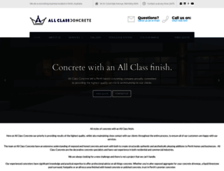 allclassconcrete.com.au screenshot