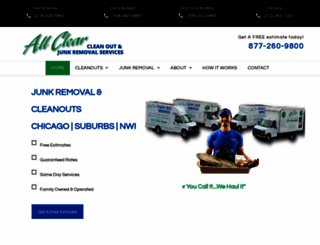 allclearcleanout.com screenshot