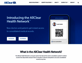 allclearid.com screenshot