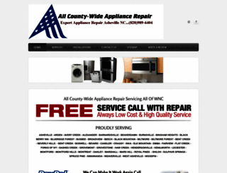 allcountywideappliance.com screenshot