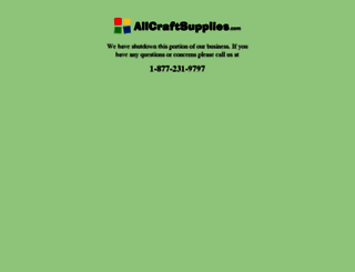 allcraftsupplies.com screenshot