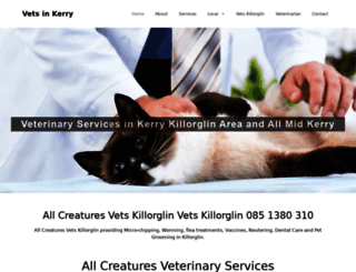 allcreatures-vets-kerry.onepagebusinesswebsites.com screenshot