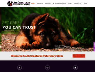 allcreaturevetclinic.com screenshot