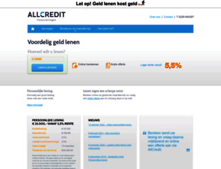 allcredit.nl screenshot