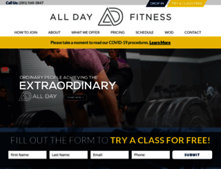 alldaycrossfit.com screenshot