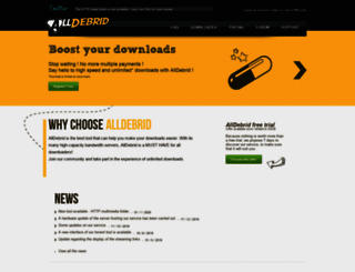 alldebrid.co.uk screenshot