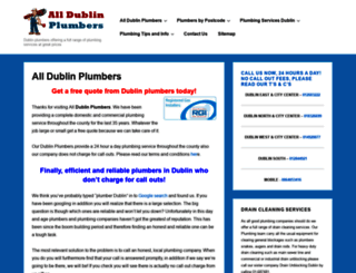 alldublinplumbers.com screenshot