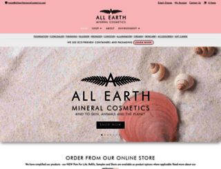 allearthmineralcosmetics.com screenshot