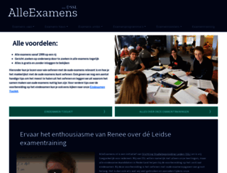 alleexamens.nl screenshot