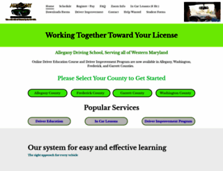 alleganydriving.com screenshot