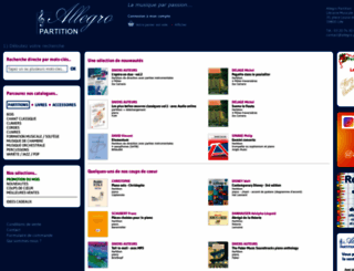 allegro-partition.fr screenshot