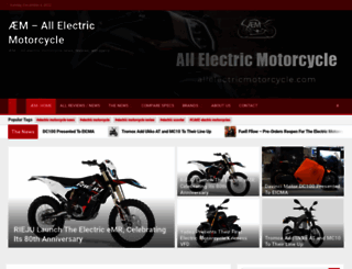 allelectricmotorcycle.com screenshot