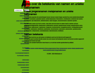 allenamen.nl screenshot