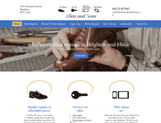 allenandsonsltd.co.uk screenshot