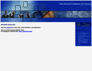 allenbrowne.com screenshot