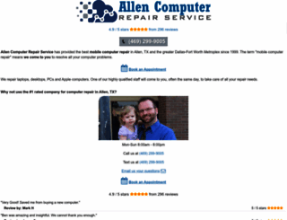 allencomputerrepairservice.com screenshot