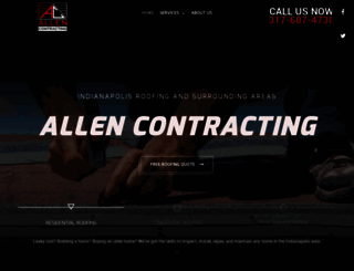 allencontractingindy.com screenshot
