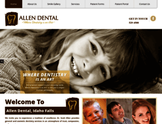 allendentalidahofalls.com screenshot