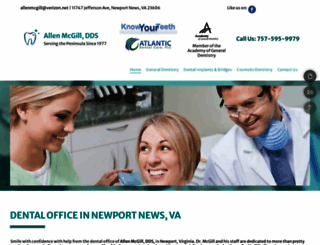 allenmcgilldds.com screenshot