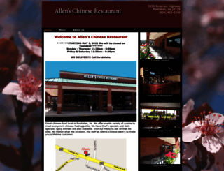 allenschineserestaurant.com screenshot
