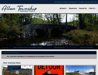 allentownship.org screenshot
