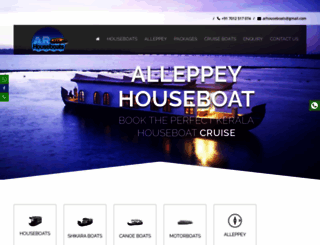 alleppeyhouseboat.net screenshot