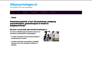 allepsychologen.nl screenshot