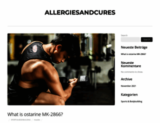 allergiesandcures.com screenshot