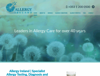 allergy-ireland.ie screenshot