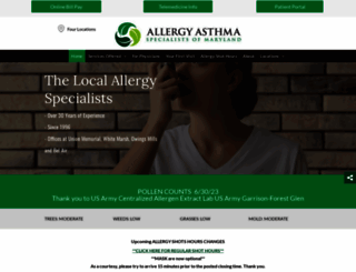 allergyasthmabaltimore.com screenshot