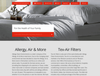allergyclean.com screenshot