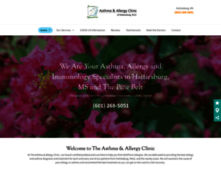 allergyclinicms.com screenshot