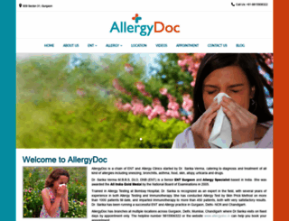 allergydoc.in screenshot