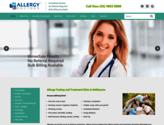 allergydoctors.com.au screenshot